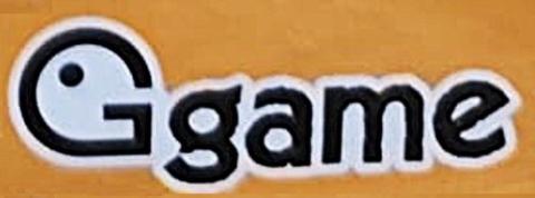 G schwarz auf weiß, schwarzer Punkt wie auge in Rundung links oben, daneben game schwarz auf weiß