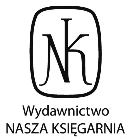 gerundetes Rechteck, darin NK rechter Strich des N = vertikaler Strich des K, unter Rahmen Wydawnictwo, darunter NASZA KSIĘGARNIA