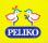 Peliko PELK001 1 plus zwei Vogelsilhouetten Seitenansicht, einander gegenüber, köpfe nach innen, aus farbigen linien in grün, blau, rot und gelb, linker Vogel mit zwei roten Dreiecken am Kopfn rechter mit 2 blauen Dreiecken auf der Brust