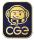 analog CGE002, mit gestreiftem Schal