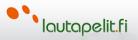  3 rote Flecken wie Tatzenabdruck ohne Ferse, darneben lautapelit.fi